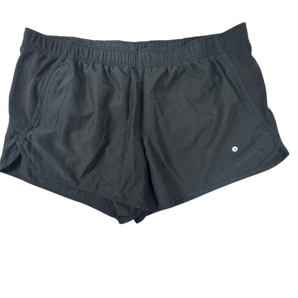 Xersion Women Athletic Shorts Size XL Brief Lining Drawstring Mesh Side Insets